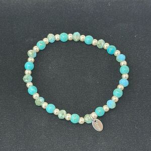 Tocara stainless steel bracelet with turquoise
